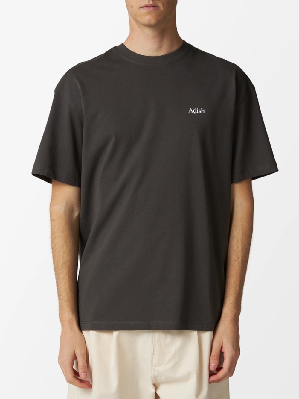 Men's Dark Gray Logo Crew Tee